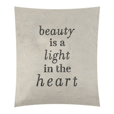 Tapisserie en polyester en citation de beauté