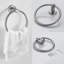 Ensemble d'accessoires de salle de bain 3 pièces comprenant un anneau porte-serviettes, un crochet porte-serviettes et un porte-papier hygiénique, avec matériel de fixation, en acier inoxydable.-136238349