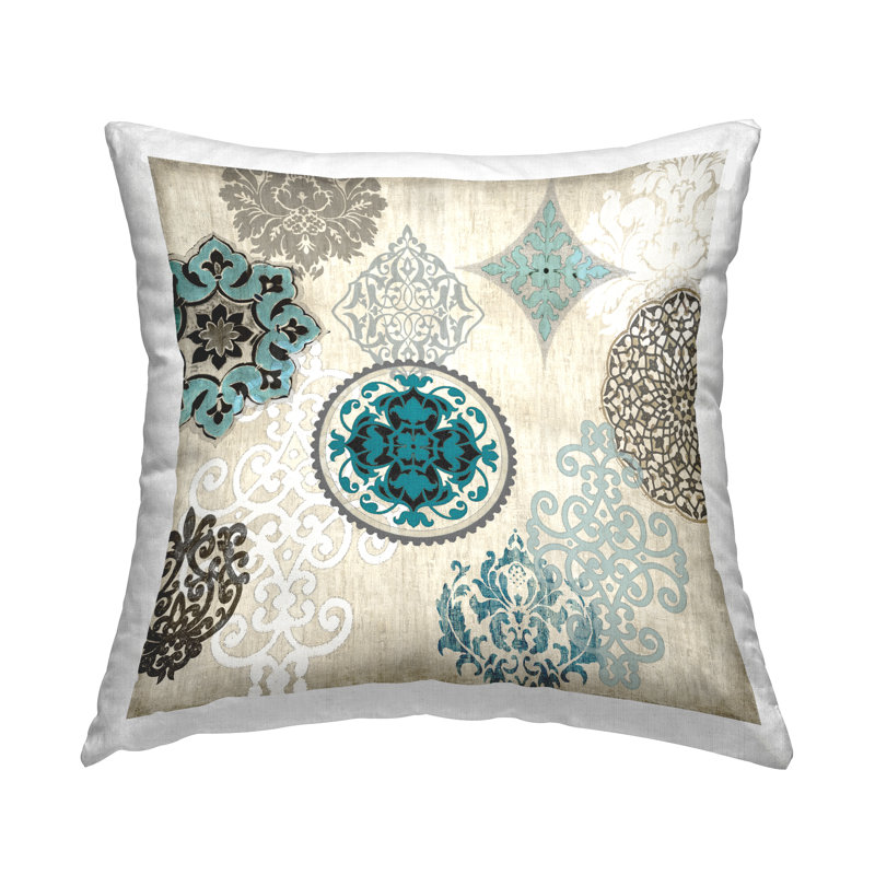 Coussin décoratif en polyester à formes géométriques Pakrat