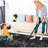Non-Shedding Washable Area Rug Runner, Low-Pile Non-Slip For Dining Room, Living Office - 2'6''X10'  Black Washable, Non-Slip, , Kitchen, Bedroom