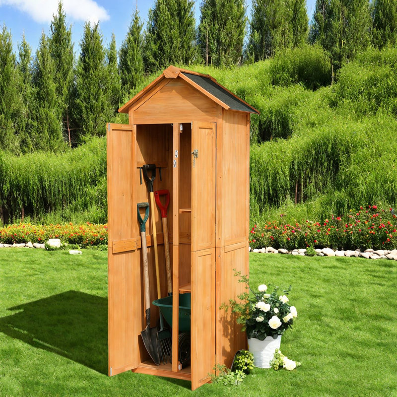 Space Saving Sheds, Solid Wood Waterproof Farmhouse Patio Storage