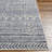 Cadle Rectangle Machine Woven Polypropylene Area Rug in Blue-70928025