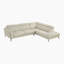 Canapé d'angle moderne et contemporain Dann 111,5 po - Sofa d'angle réversible en cuir avec méridienne confortable et design flexible.-713463830-729695459