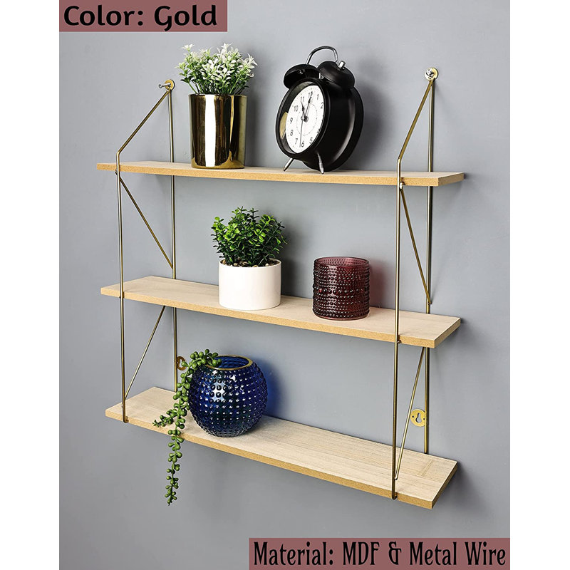 Georjean 3 Piece Bracket Shelf