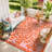 Reversible Waterproof Plastic Straw Outdoor Area Rug for Patio, Camping, Beach,RV & Pool Deck-330866303-330866297