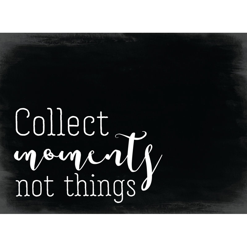 Collect Moments Black - Wrapped Canvas Print, 30cm H x 46cm W x 3.8cm D