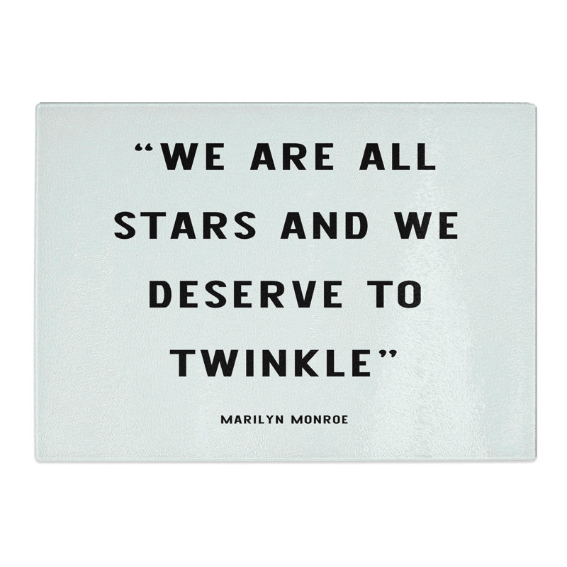 We Are All Stars Chopping Board, 20cm W x 28.5cm L
