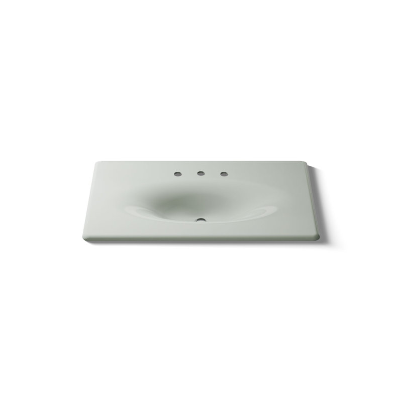 Plateau de meuble-lavabo 38 po Iron Impressions, Sel de mer, Centres de 8 po