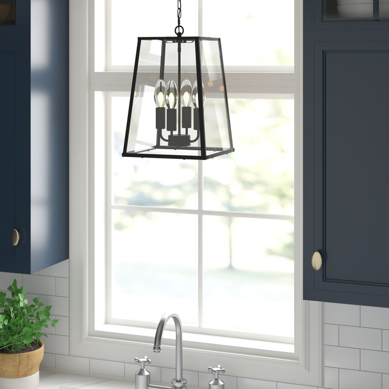 Ascencio 4 - Light Black Lantern Pendant