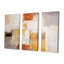 Serenity déconstruit cubiste orange - ensemble d'art mural abstrait-31924671-31924657