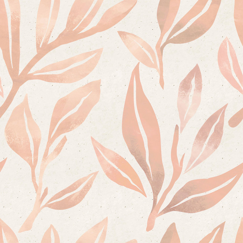 Panneau de papier peint adhésif amovible Botanical, L 102 po x l 24 po