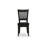 Vancouver Dining Room Chairs - Slat Back Wood Seat Chairs, Set of 2, Black-1524723628