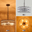 Lustre tambour en cristal 5 lumières Khyryn-1799622389