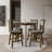 5-Piece Counter-Height Dining Set with Swivel Chairs and 45-Inch Round Table, Brown-1336489406