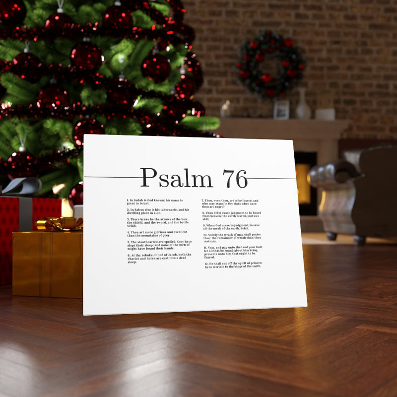 Glorious And Excellent Psalm 76 - Wrapped Canvas Print