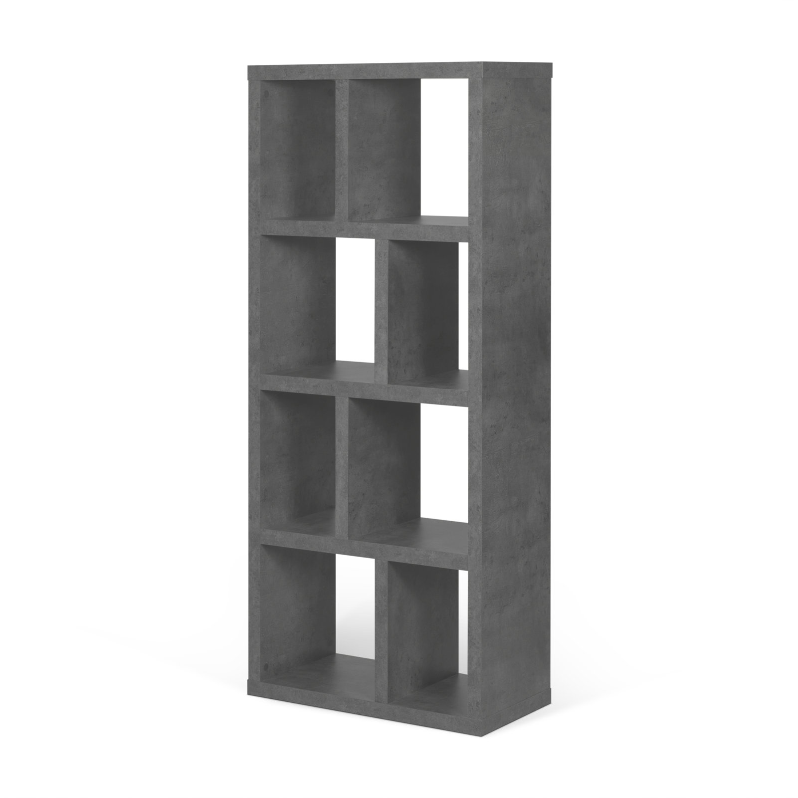 Stetson Bookcase, Concrete, (4 Shelves) 63" H x 28" W x 13" D