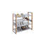 Range-chaussures en bois empilable 16 paires