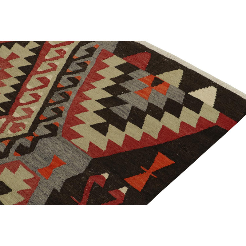 Handmade Kilim Wool Geometric Area Rug