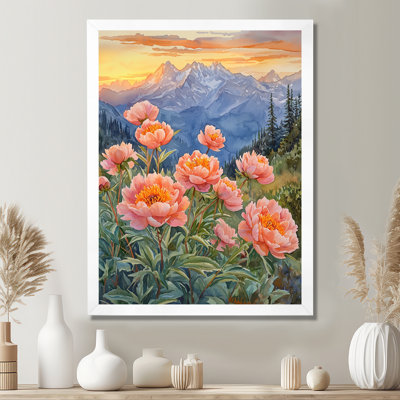 Bories - Art mural sur toile florale