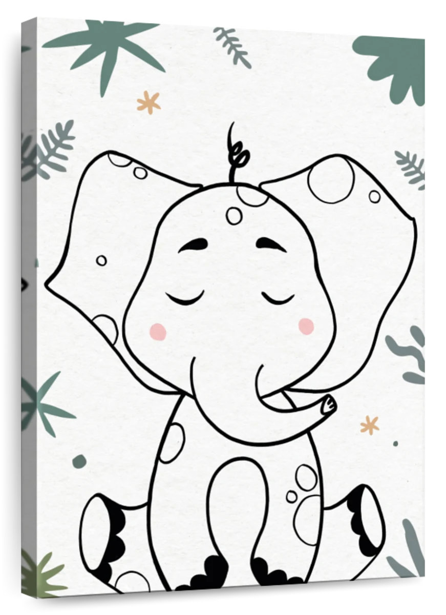 Zoomie Kids Ashelle Nursery Baby Elephant | Wayfair