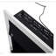 Fayette Electric Fireplace Flame Effect Inset Glass View 1000W/2000W Silver