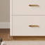 Bureau à 3 tiroirs brun noyer + blanc massif + bois manufacturé-1496532282-1496532287