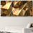 Luxury Abstract Polygonal Background 3D Effect Rendering Canvas 3 Pieces Print-56497835