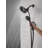 Arvo 14 Series Matte Black Shower Faucet Set with In2ition 2-in-1 Dual Shower Head with HandHeld Spray Combo, Valve Trim Kit, Matte Black (Valve Included)-58972575