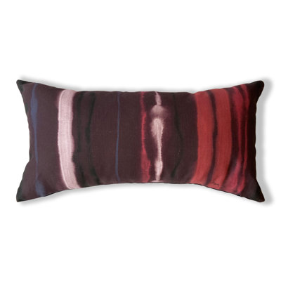 Striped Cotton Blend Reversible Pillow Cover