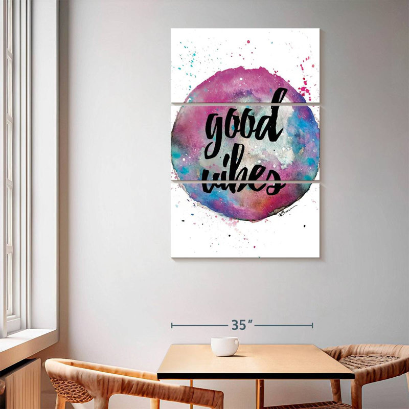 Good Vibes Splash, H 65 po x l 42 po
