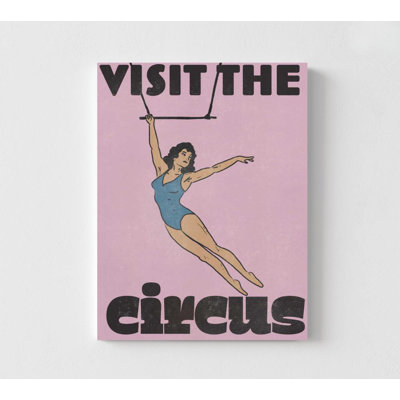 Circus Acrobat Wall Art: Vintage Style - Framed or Unframed