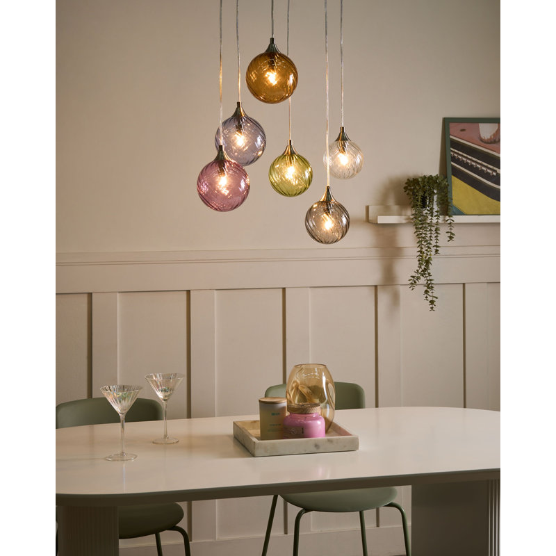 6 - Light Natural Cluster Pendant