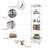 Small Space - Antique Style Tempered Glass Storage Case With Drawer And Led Lights, 1 Door 4 Shelves For Living Room, 14.4" W 16.7" D 65.8" H Quick Assembly White Bookshelf 13 Colour Lighting Drawer,-101450430