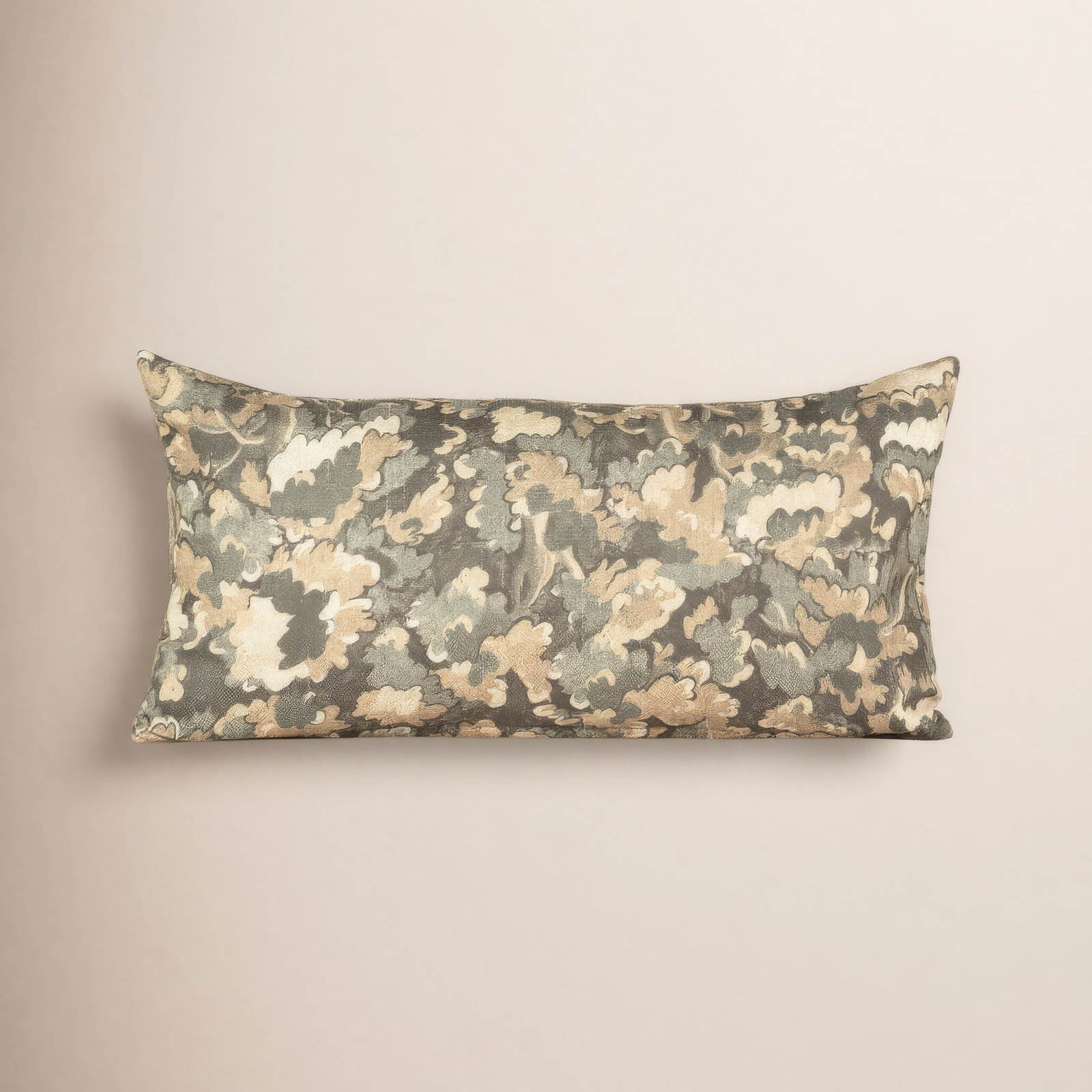 Cascade Throw Pillow, Green, Polyester, Rectangle 14"H x 36"W