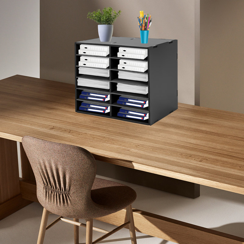 Rangement de bureau Kinlea, Noir