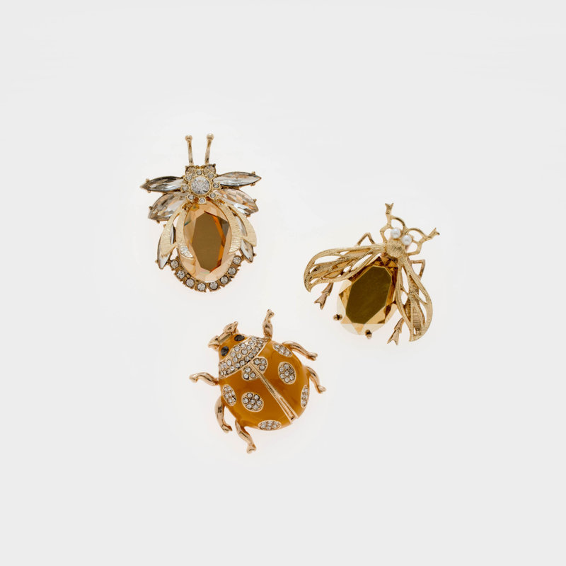 3 Piece Enamel Bug Clip Set