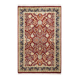 One-of-a-Kind Scatter 2000s Wool Area Rug in Red