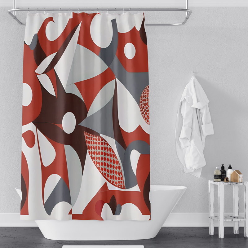 Rideau de douche Cassopolis, H 72 po x l 70 po