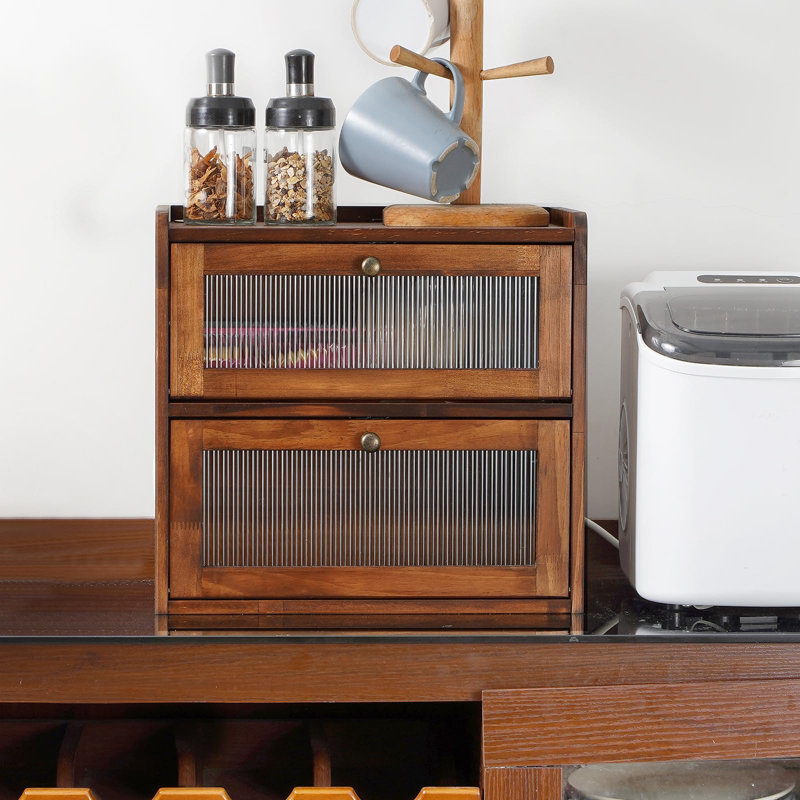Wood Food Storage Container, Brown