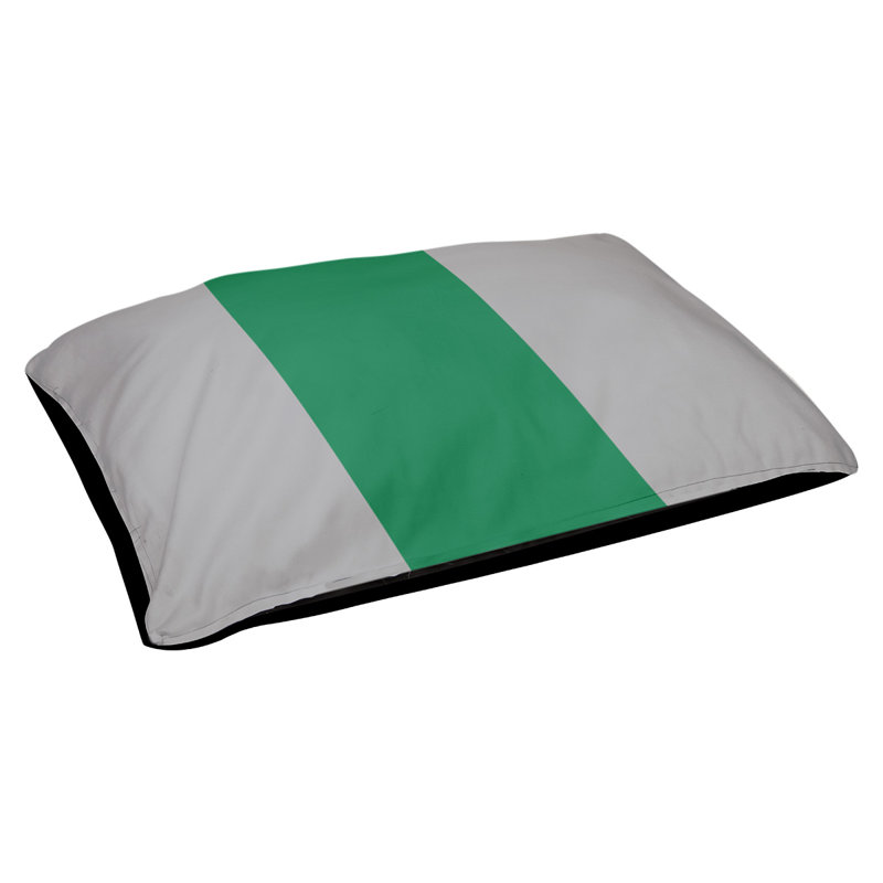 Coussin Designer, Grand (L 40 po x l 50 po), Gris froid / vert