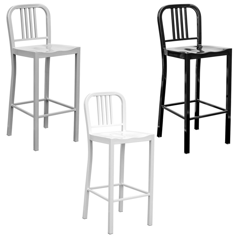 Bar Stool, Silver