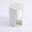 Table d'appoint en marbre Marble - Piédestal en pierre au fini mat aiguisé - Table à boissons minimaliste moderne pour le salon et la chambre à coucher (16 cm x 40 cm / 6,3 po x 15,7 po)-1162783737