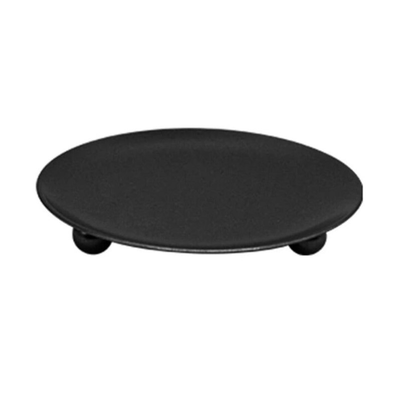 Metal Tealight Holder, 8.5" H x 10" W x 10" D, Black
