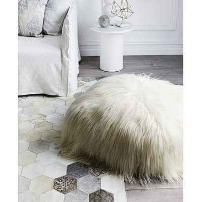 Atomo Cowhide Geometric Area Rug