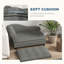 Canapé pour animal de compagnie Pawhut, canapé pour chien, lit surélevé pour petits et moyens chiens, avec rangement caché, coussin doux capitonné, gris-53422247-53422244