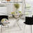 Square Pedestal Dining Set with Tufted Dining Chair-943740765-968418133-968418135