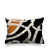 Orange brûlé / noir / blanc cassé