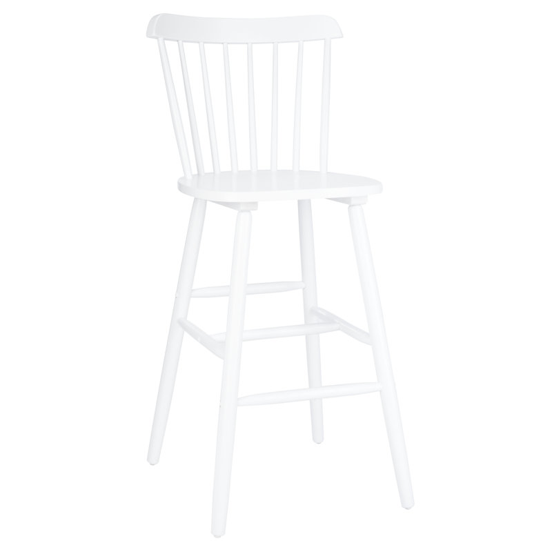 Solid Wood Counter Stool, White, Bar Stool (76.2cm Seat Height)