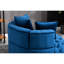 Siège de salon en velours bleu, fauteuil d'appoint moderne avec coussin de siège en mousse, pour rembourrage-1764974374