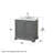 Deborah 36'' Single Bathroom Vanity with Marble Top-80205291-98262645